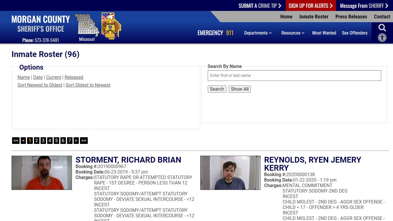 Inmate Roster - Current Inmates Booking Date Ascending - Morgan County ...